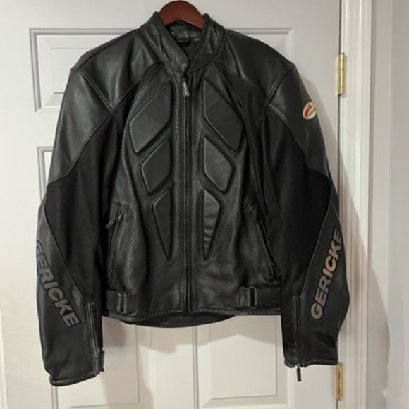 GERICKE MOTORCYCLE LEATHER JACKET.  EASY RIDER - Picture 1 of 4